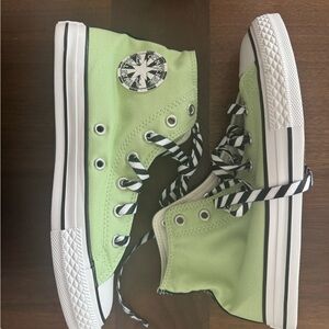 Youth Converse Green High-Top Sneakers